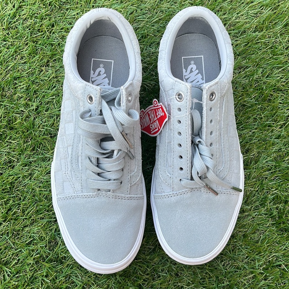 Platform Embossed Check Vans - Picture 2 of 7